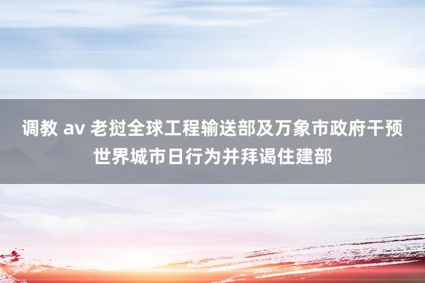 调教 av 老挝全球工程输送部及万象市政府干预世界城市日行为并拜谒住建部