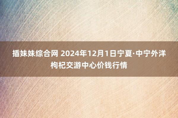 插妹妹综合网 2024年12月1日宁夏·中宁外洋枸杞交游中心价钱行情