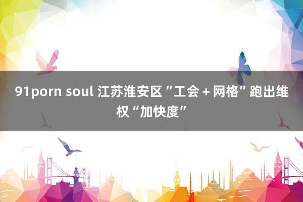 91porn soul 江苏淮安区“工会＋网格”跑出维权“加快度”