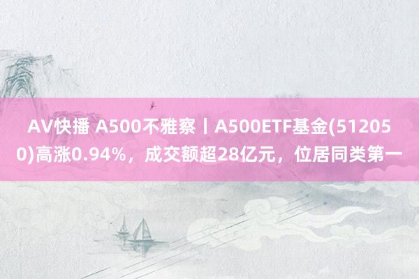 AV快播 A500不雅察丨A500ETF基金(512050)高涨0.94%，成交额超28亿元，位居同类第一