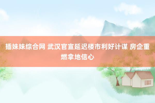 插妹妹综合网 武汉官宣延迟楼市利好计谋 房企重燃拿地信心
