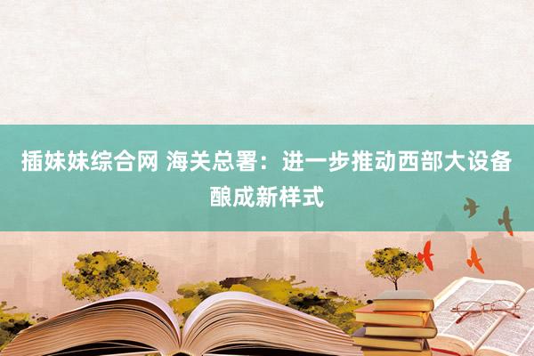 插妹妹综合网 海关总署：进一步推动西部大设备酿成新样式