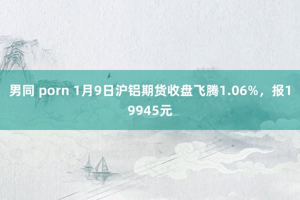 男同 porn 1月9日沪铝期货收盘飞腾1.06%，报19945元