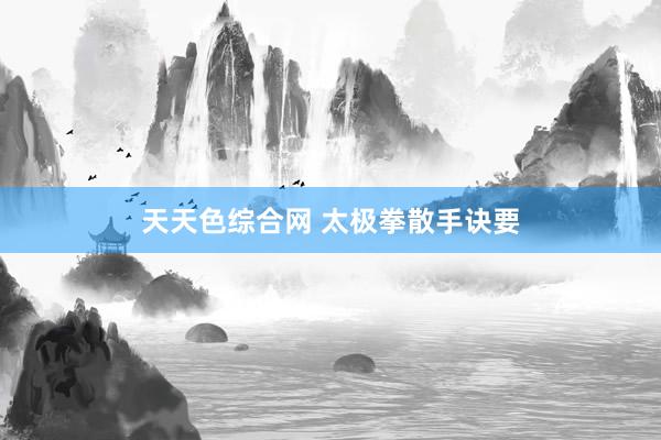 天天色综合网 太极拳散手诀要