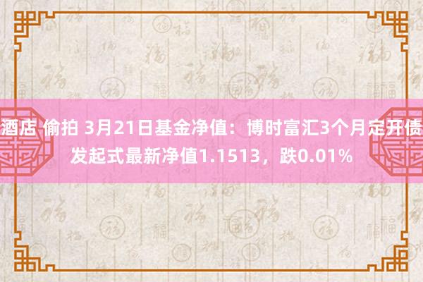 酒店 偷拍 3月21日基金净值：博时富汇3个月定开债发起式最新净值1.1513，跌0.01%