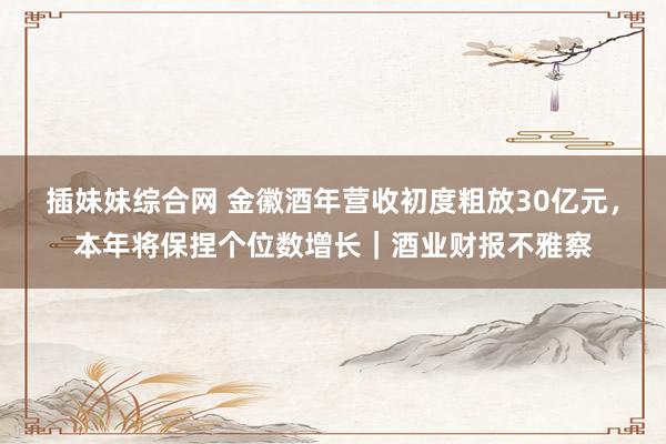 插妹妹综合网 金徽酒年营收初度粗放30亿元，本年将保捏个位数增长｜酒业财报不雅察