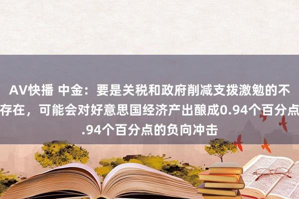 AV快播 中金：要是关税和政府削减支拨激勉的不信服性捏续存在，可能会对好意思国经济产出酿成0.94个百分点的负向冲击